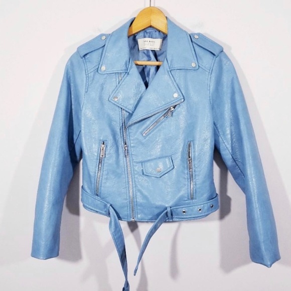 Zara Faux Leather Moto Jacket - Picture 1 of 5